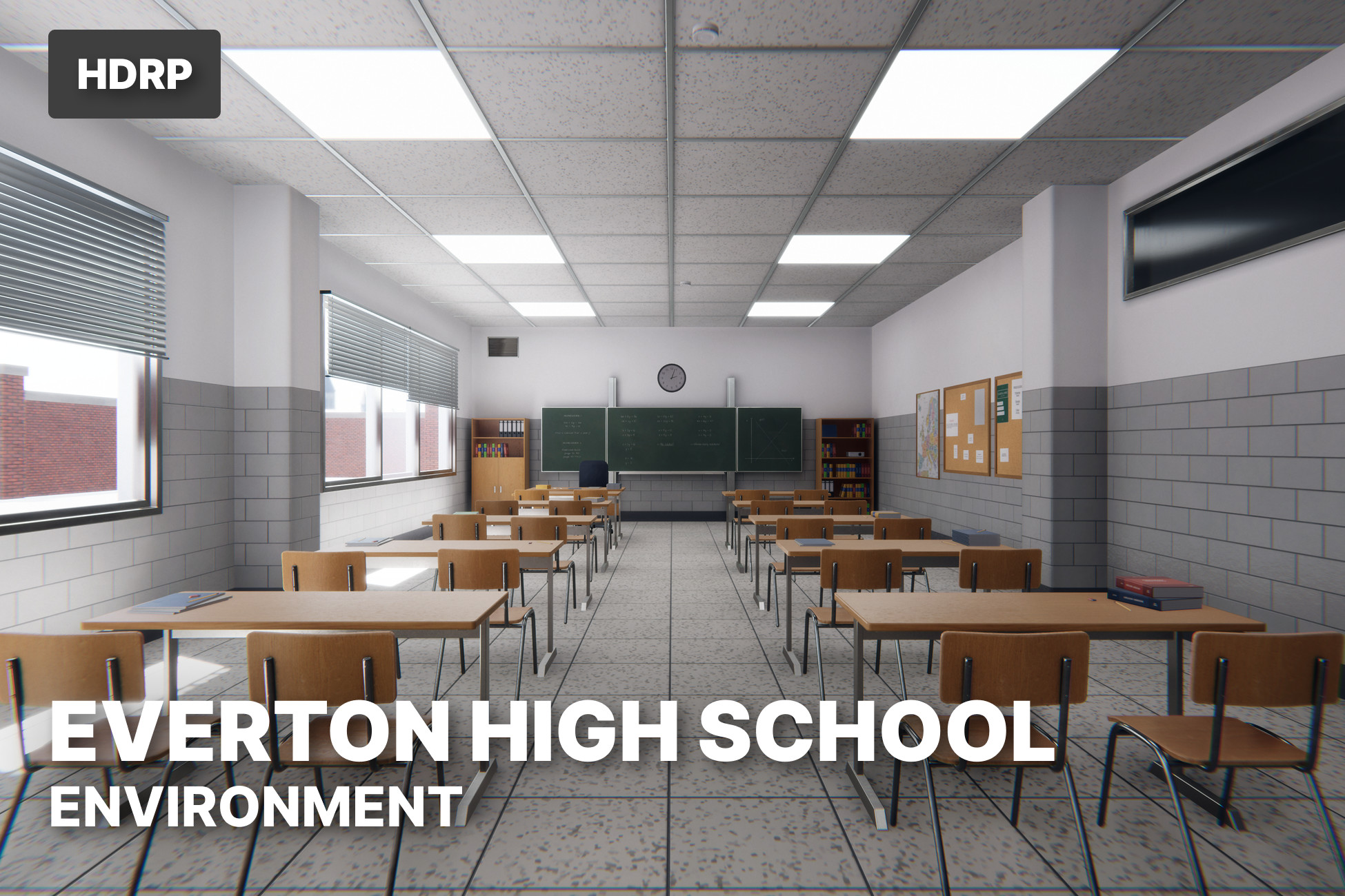 Everton High School - Modular Urban School Environment HDRP | 3D Urban