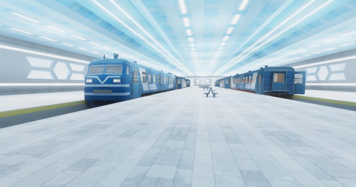 Modern Train Station preview 2