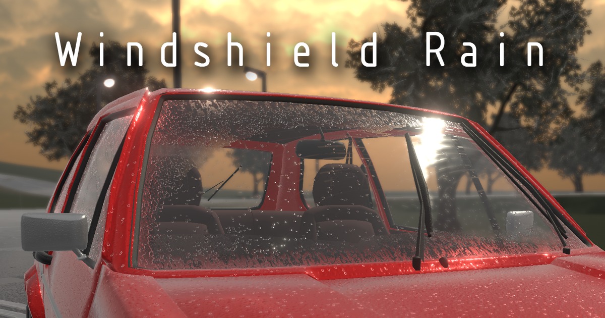 Windshield Rain Asset preview 2
