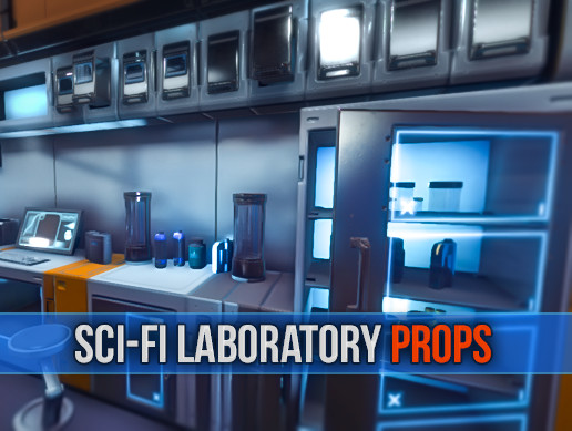 SCI-FI Laboratory Props preview 2