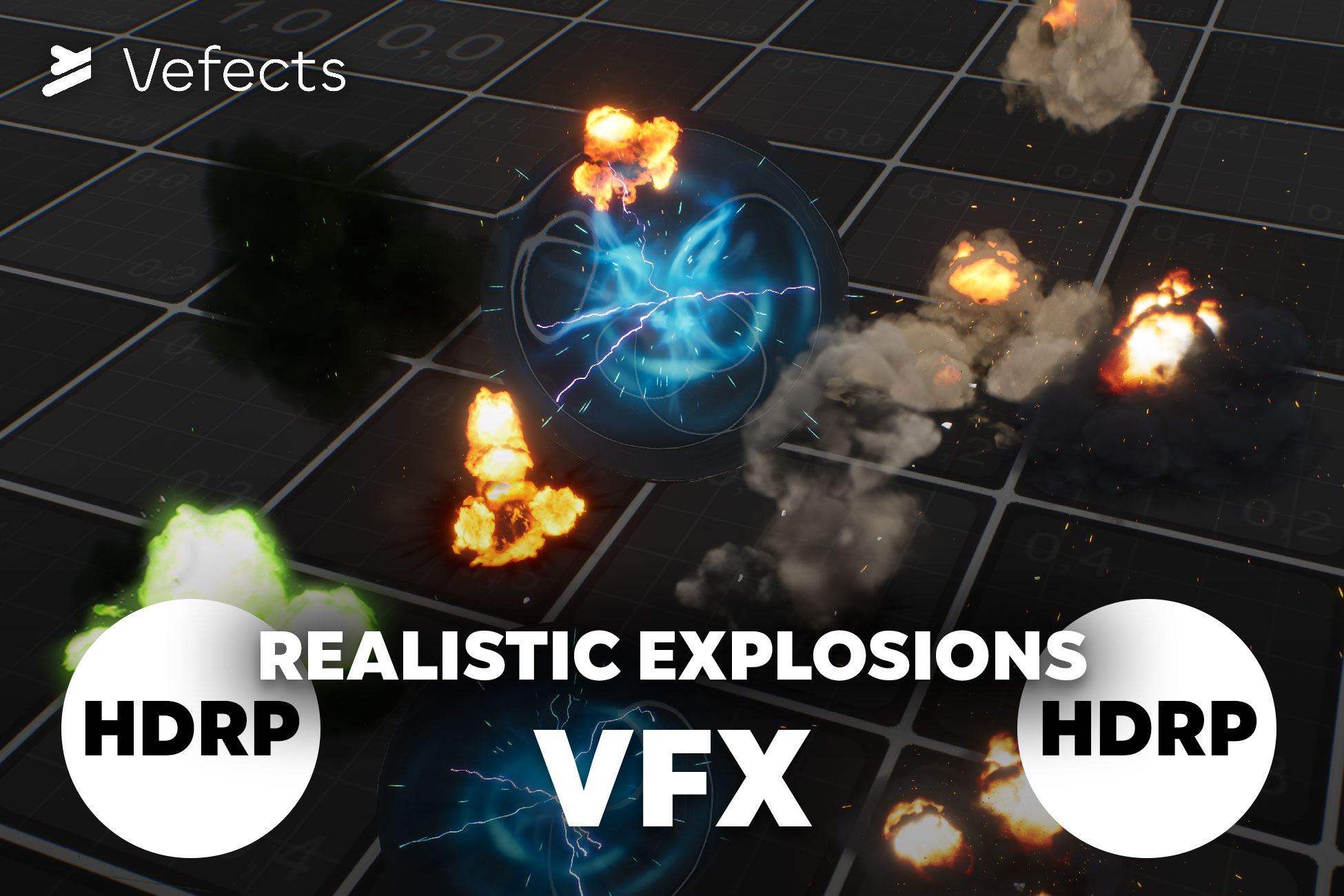 Explosions VFX - HDRP preview 2