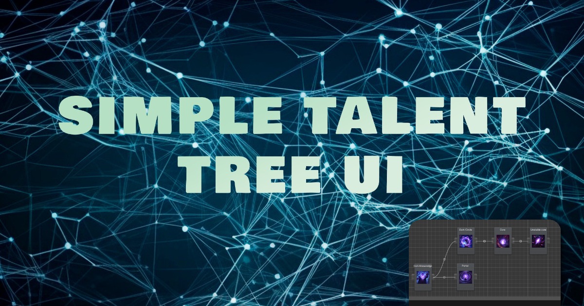 Skill Tree / Talent Tree Builder – Simple Talent Tree UI preview 2
