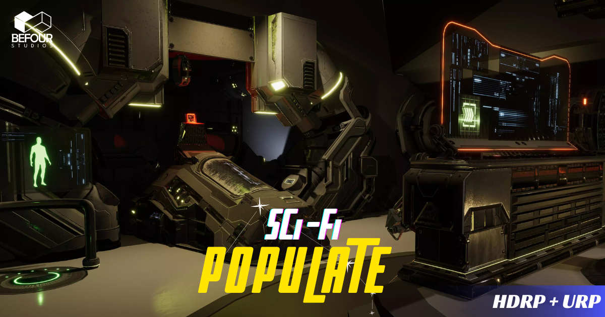 Sci-Fi Populate Environment | 3D Sci-Fi