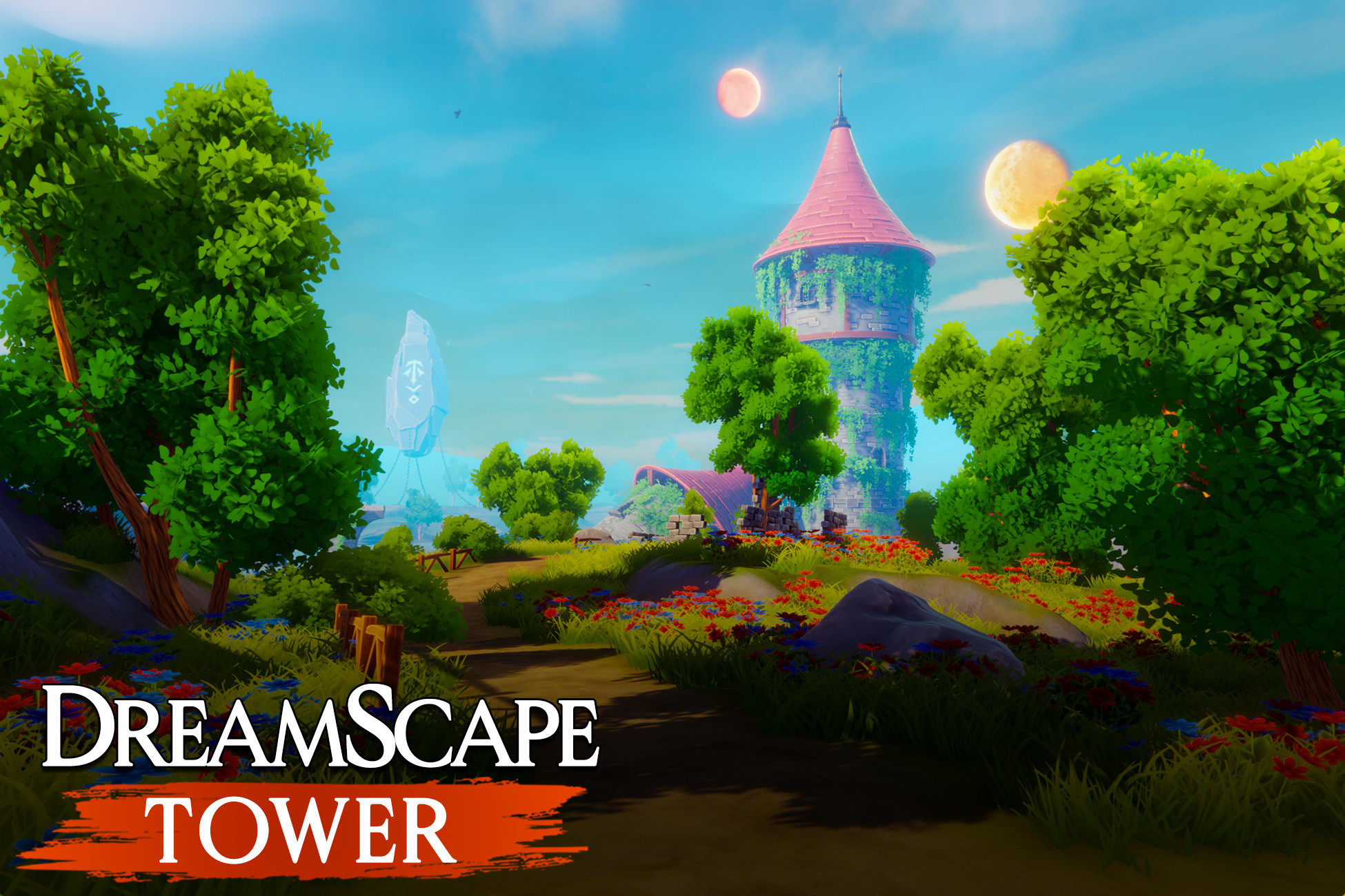 Dreamscape Nature Tower - Stylized Fantasy Open World