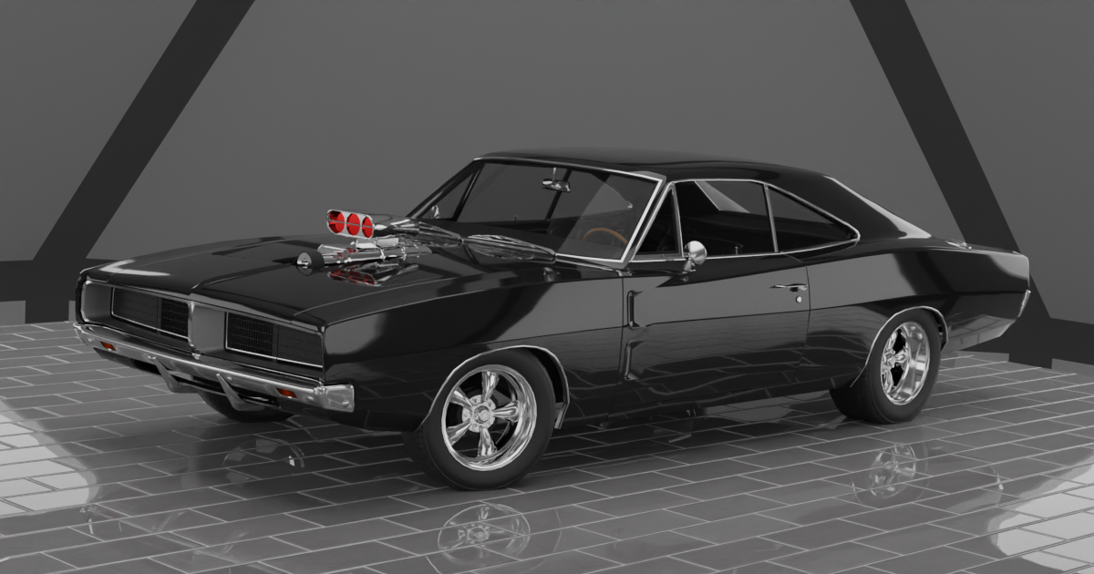 1960s Muscle Car #8 Fully Featured preview 2