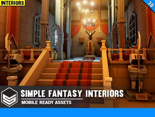 Simple Fantasy Interiors - Cartoon Assets