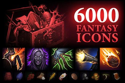 6000 Fantasy Icons