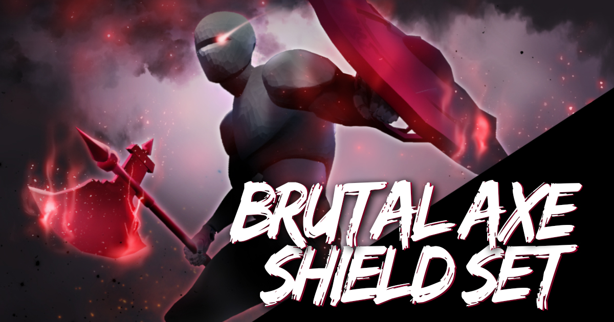 Brutal Axe Shield AnimSet preview 2