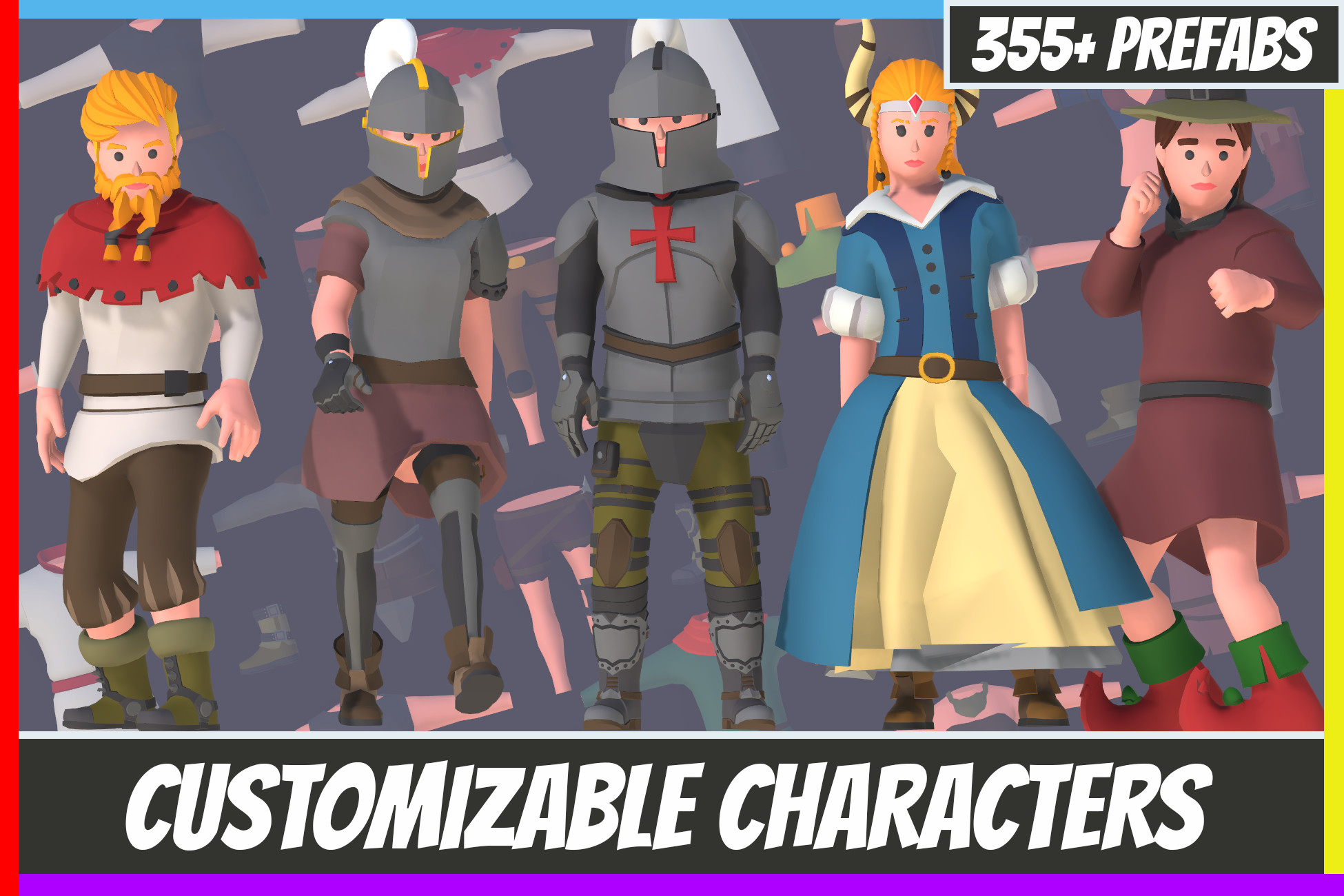 Customizable 3D Fantasy Characters Vol 2