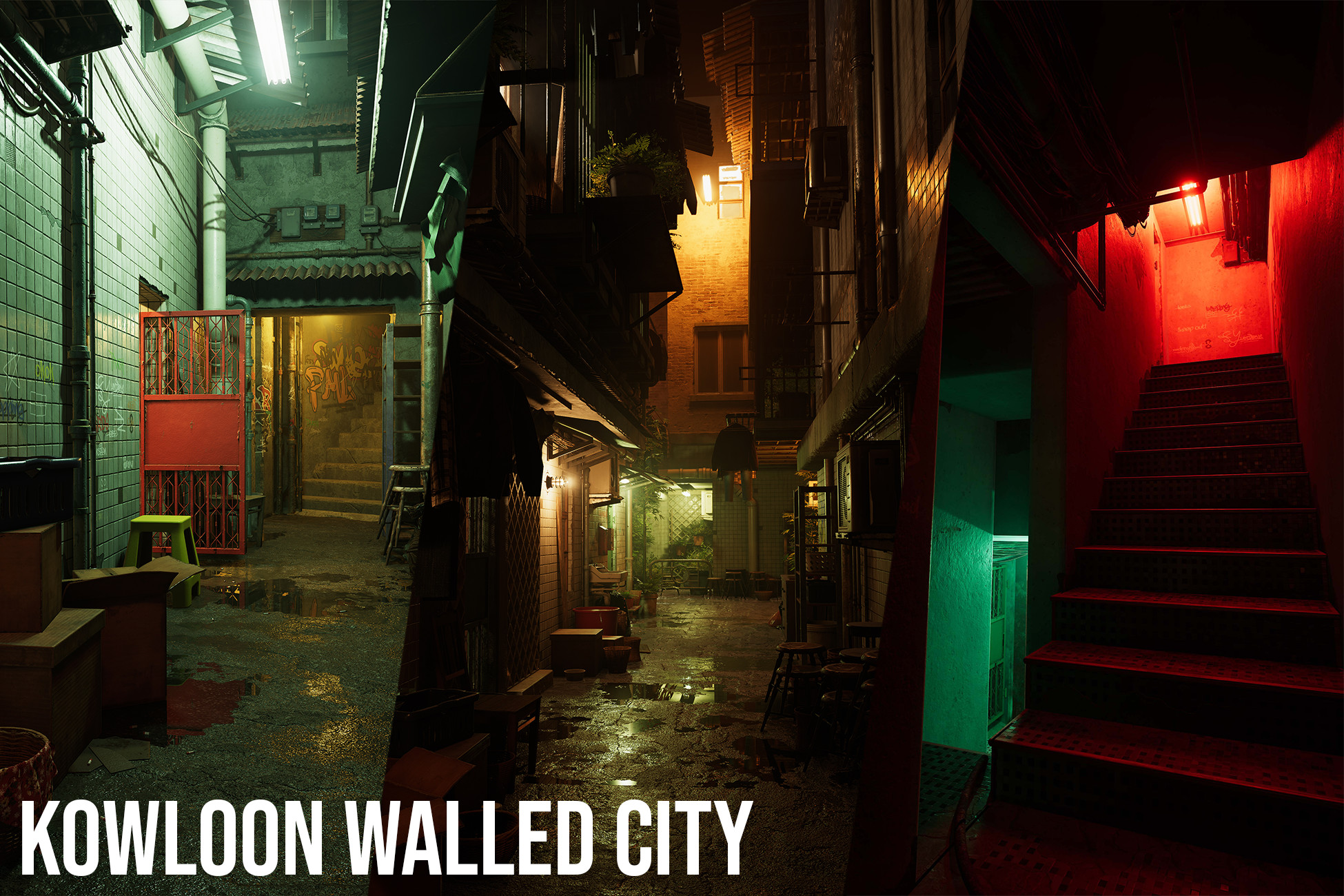 ★ KOWLOON WALLED CITY ★ Asian Apartments