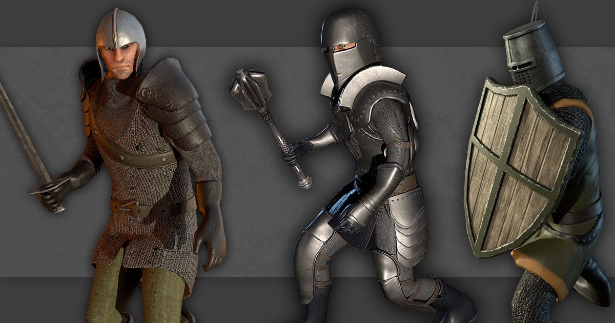 PBR Medieval / Fantasy knights preview 2