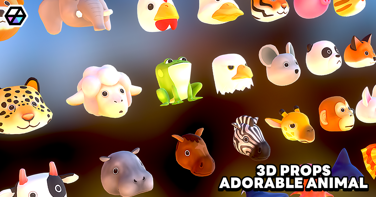 3D Props - Adorable Animals | 3D Animals preview 2