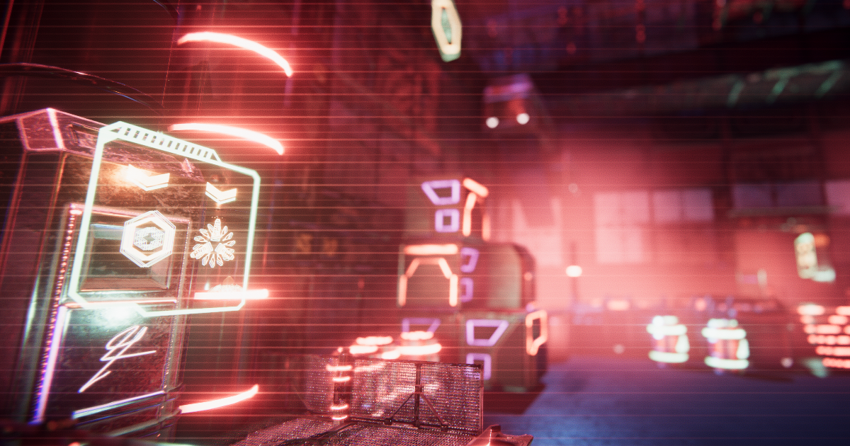 Cyber Punk VHS neon factory kitbash preview 2