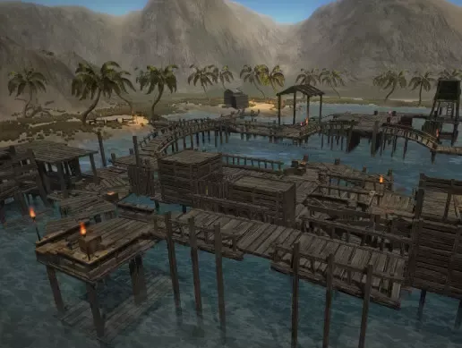 Fishing Wharf and Scaffolding