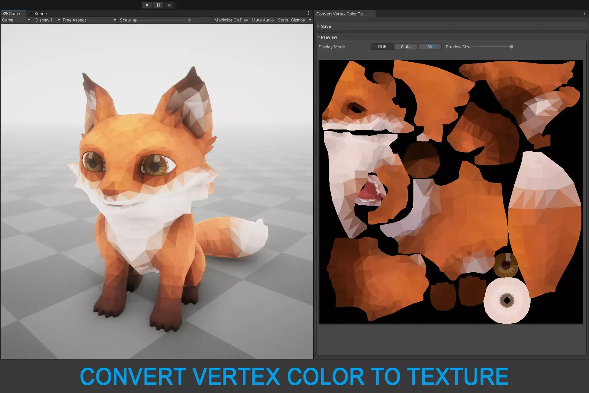 Convert Vertex Color To Texture
