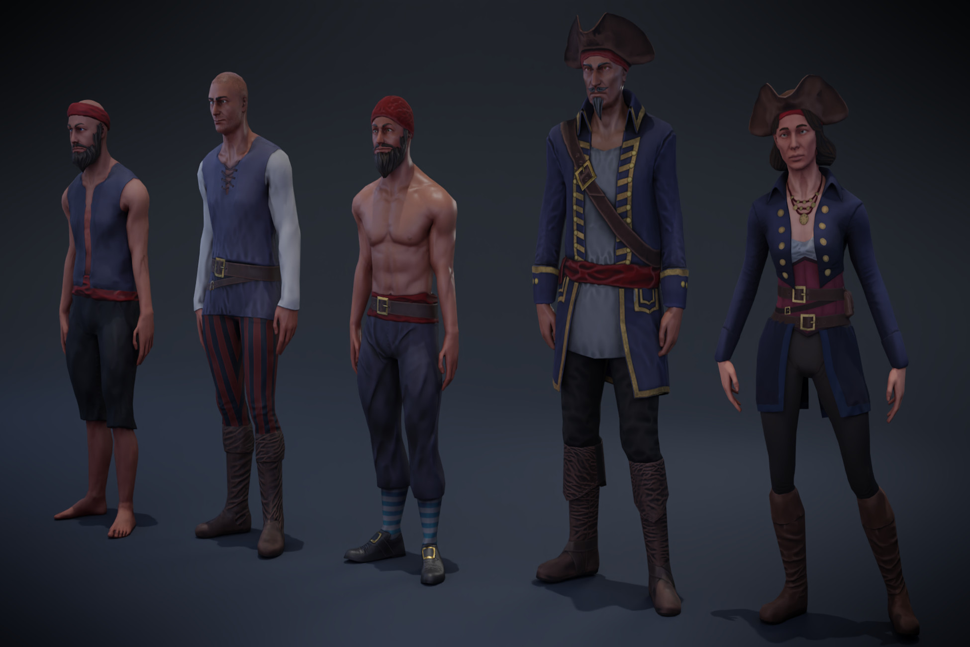 Pirate character pack preview 2