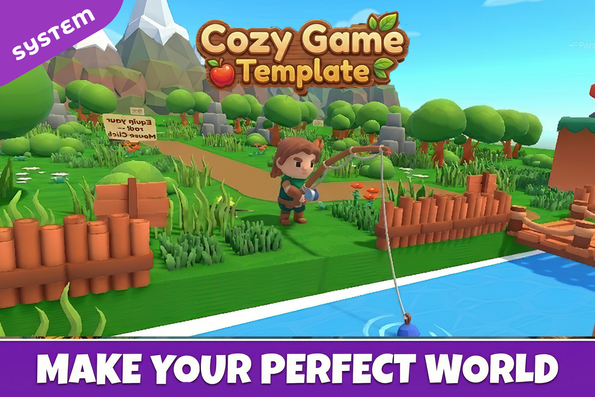 Cozy Game Template | Cozy Game/Fishing/Digging/Home Deco/RPG Template | Systems preview 2