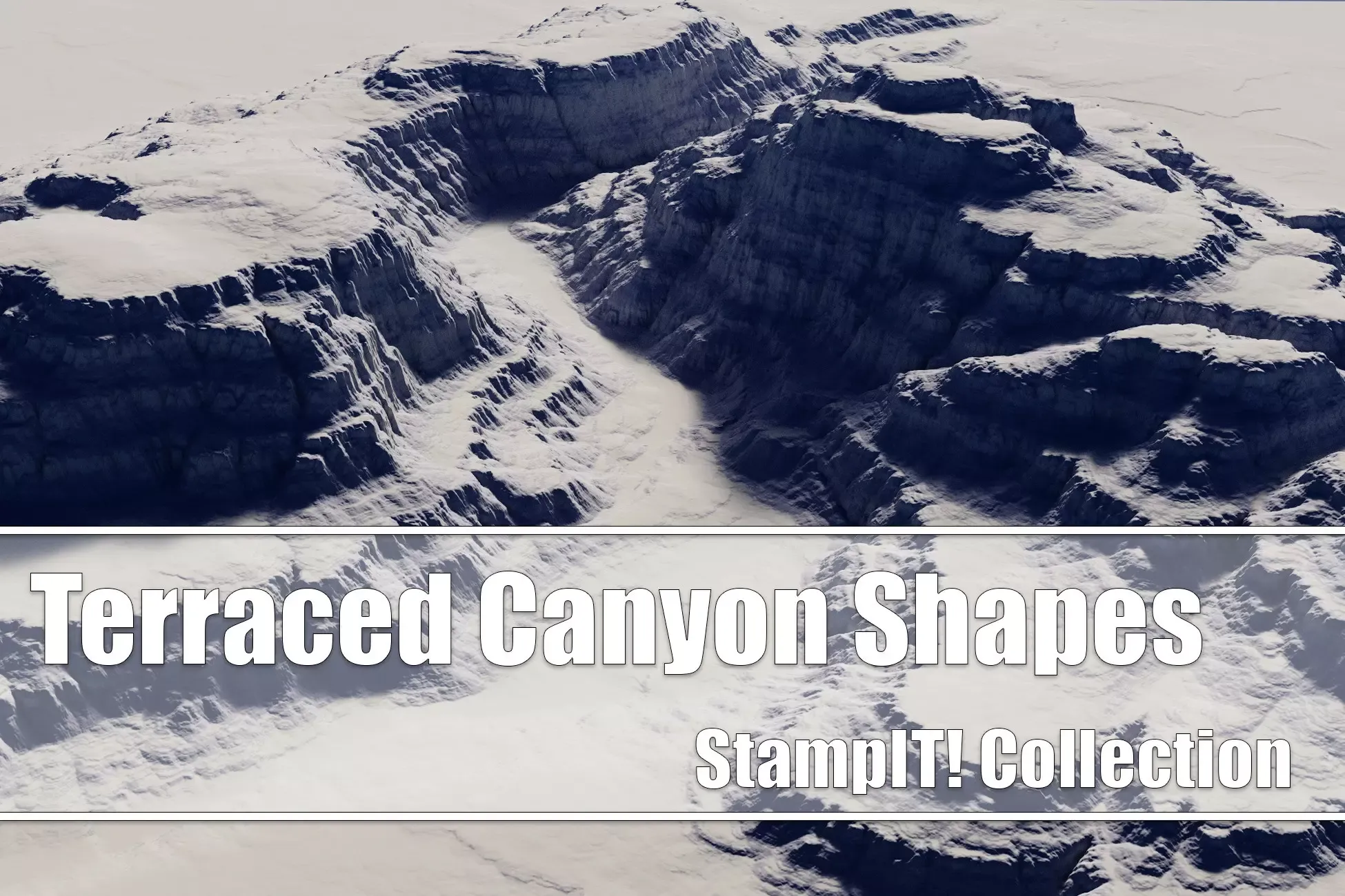Terraced Canyon Shapes - StampIT!