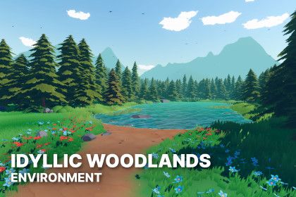 Idyllic Woodlands - Stylized Meadow & Forest Environment