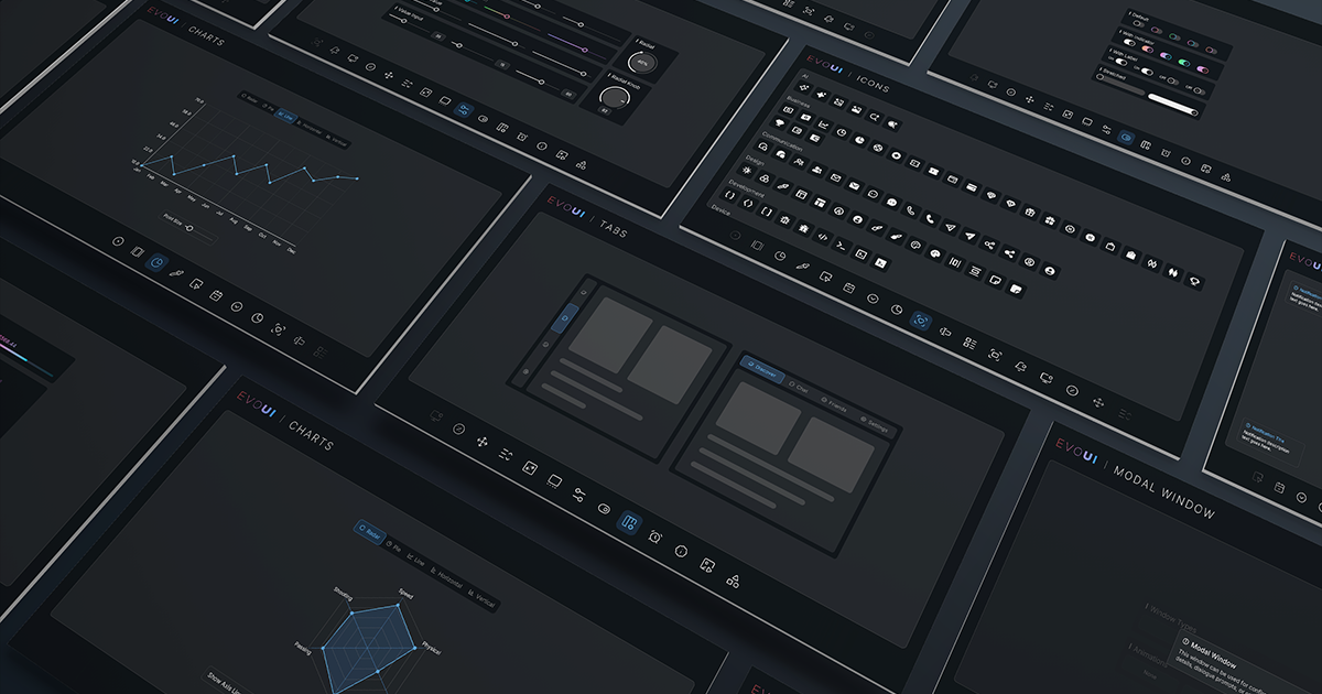 Evo UI - Modern UI Framework preview 2