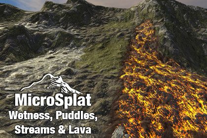 MicroSplat - Puddles, Streams, Lava & Wetness