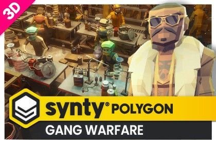 POLYGON - Gang Warfare Pack - Art by Synty