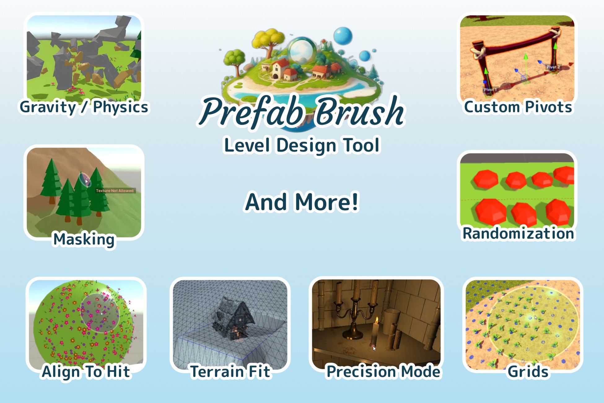 Prefab Brush - Easy Object Placement Tool & Level Designer