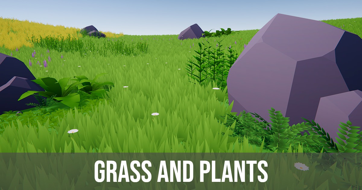 Cartoon Grass and Plants preview 2