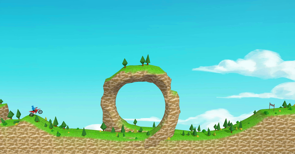 2.5D Bike Racing Game Template preview 2