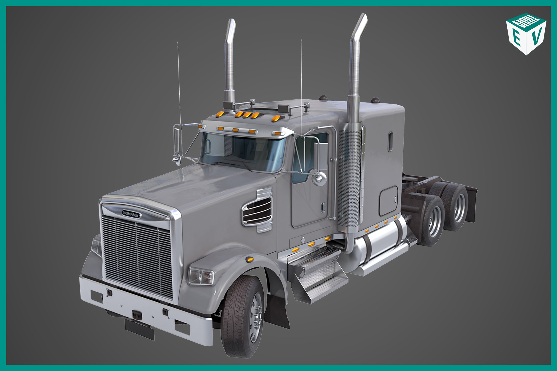 Heavy Truck Chassis 07 Generic Grey URP HDRP Textures preview 2