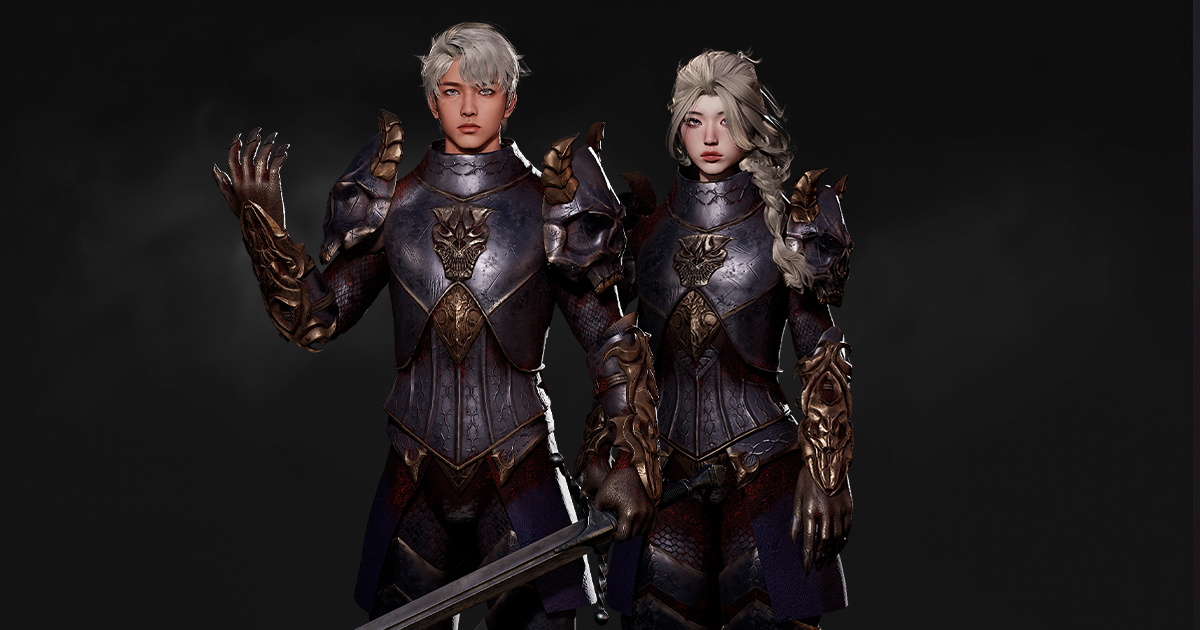Horned Knight - RPG Dark Fantasy Modular Female and Male Characters preview 2
