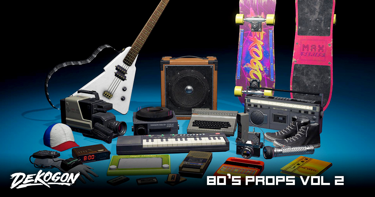 Retro Eighties VOL. 2 - Gadgets and Memorabilia Props preview 2