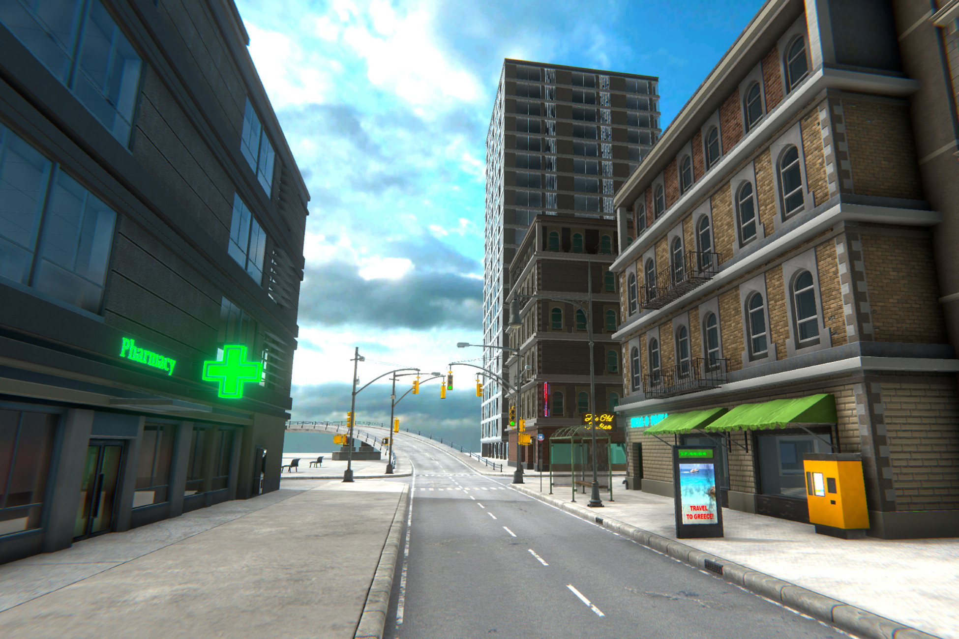 Modular city with bridges, tunnels and physics assets. | 3D Environments preview 2