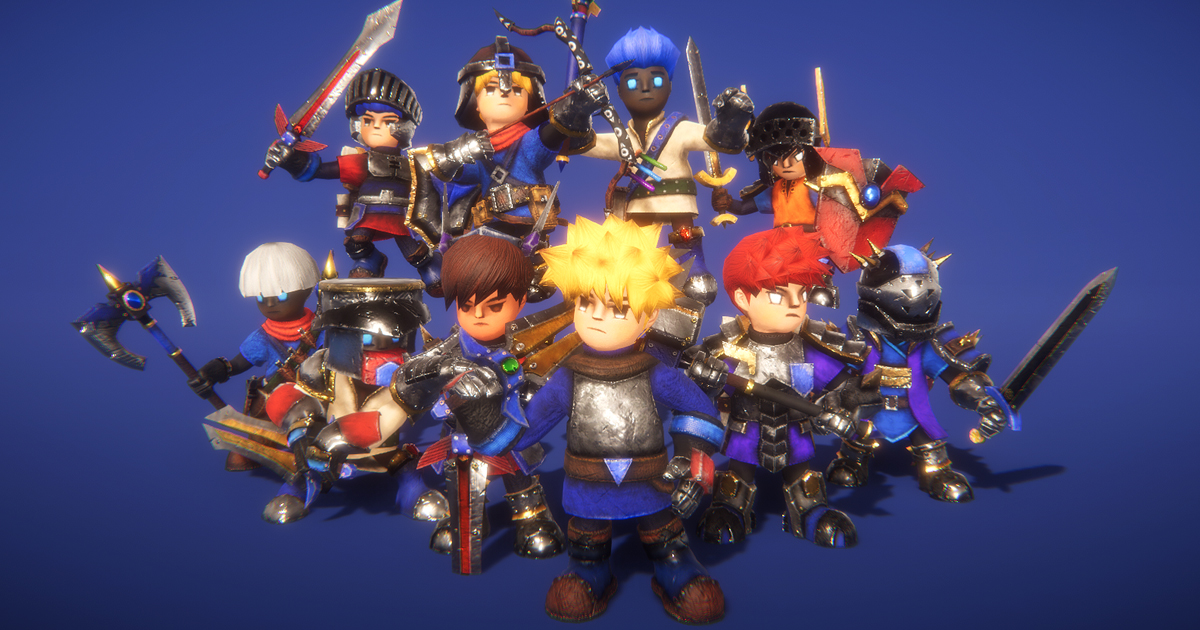 Modular RPG Hero PBR preview 2