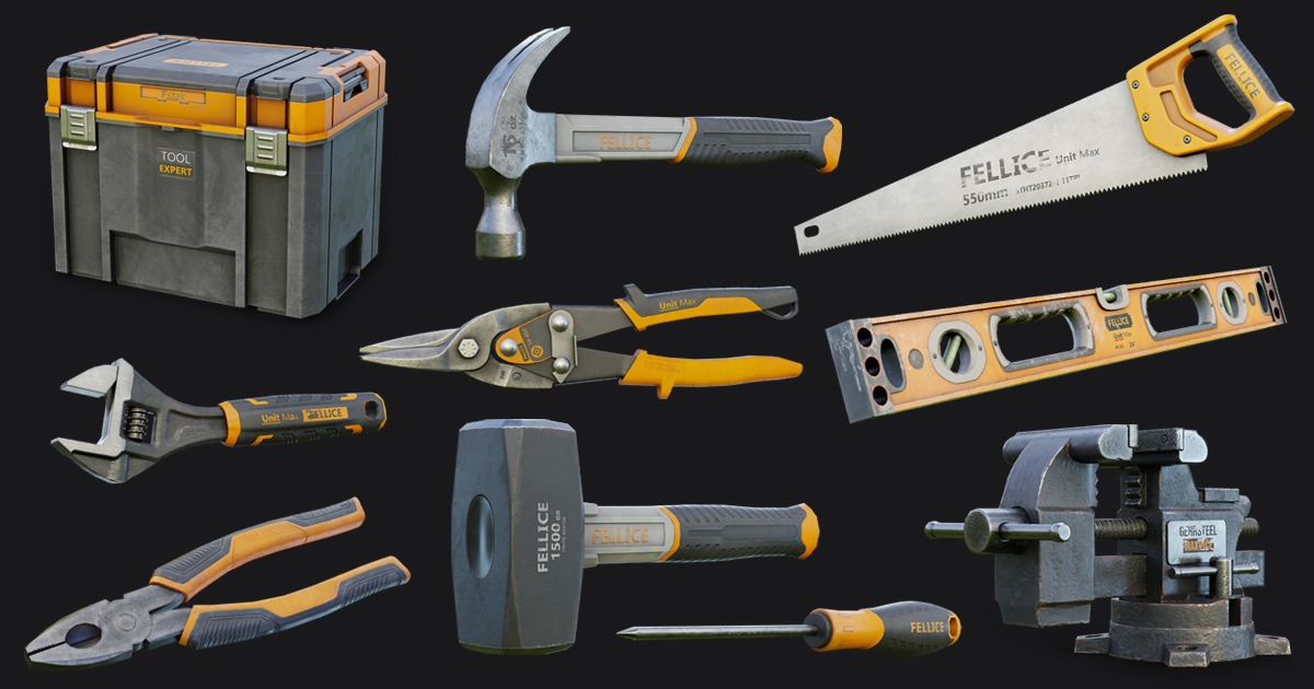 10 Hand Tools Pack Industrial