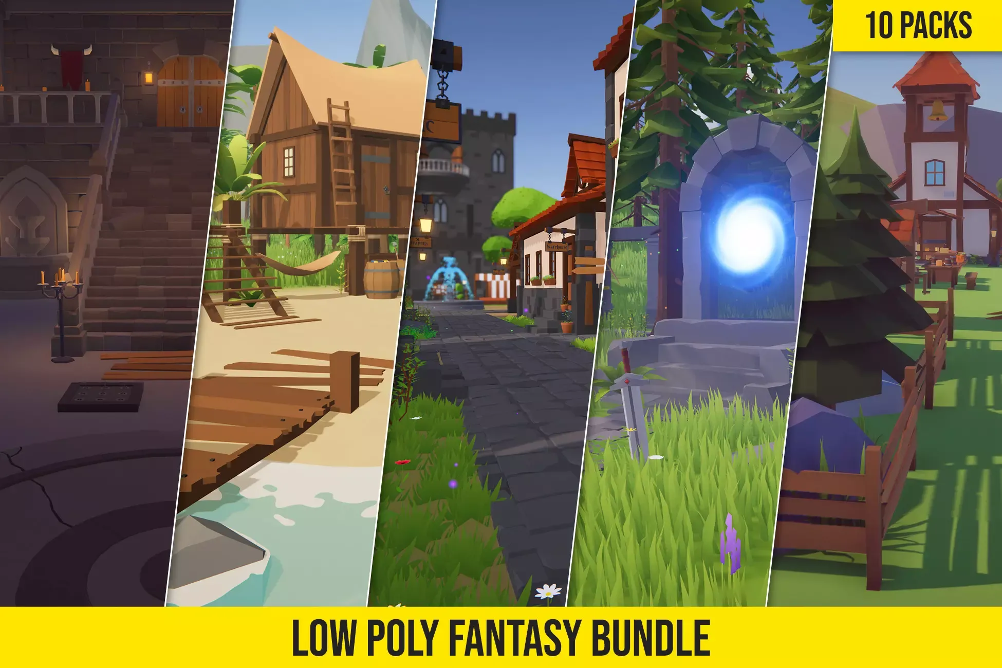 Low Poly Fantasy Bundle