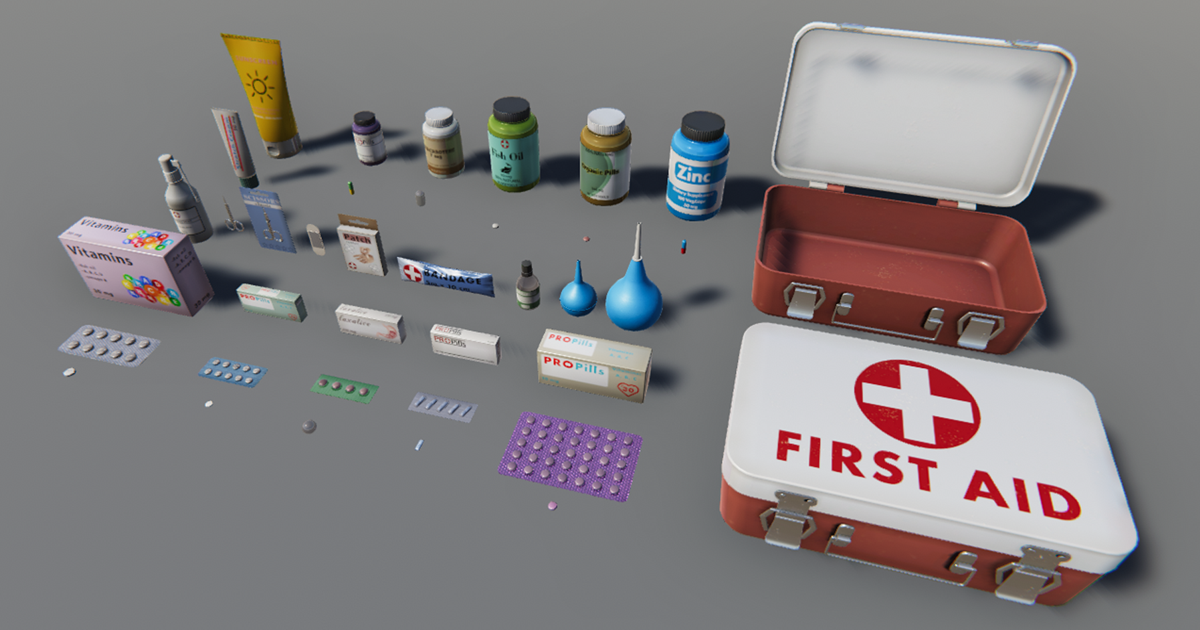 Medicine chest - pharmacy set preview 2