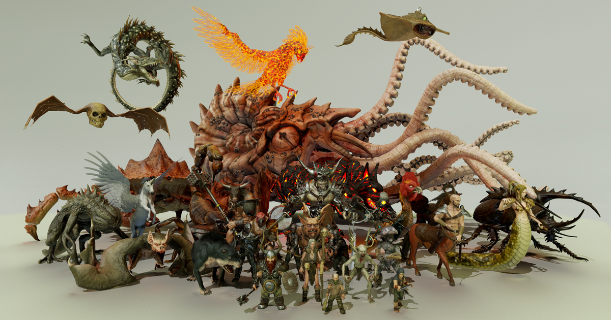 HEROIC FANTASY CREATURES FULL PACK Volume 2