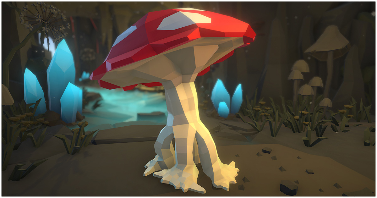 Low Poly Character - Mushroom Monster - Fantasy RPG preview 2