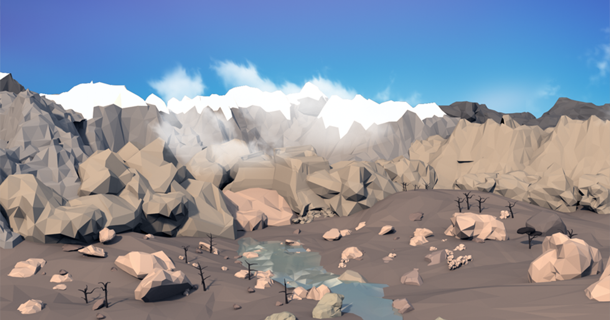 Low Poly - Mountains Environment