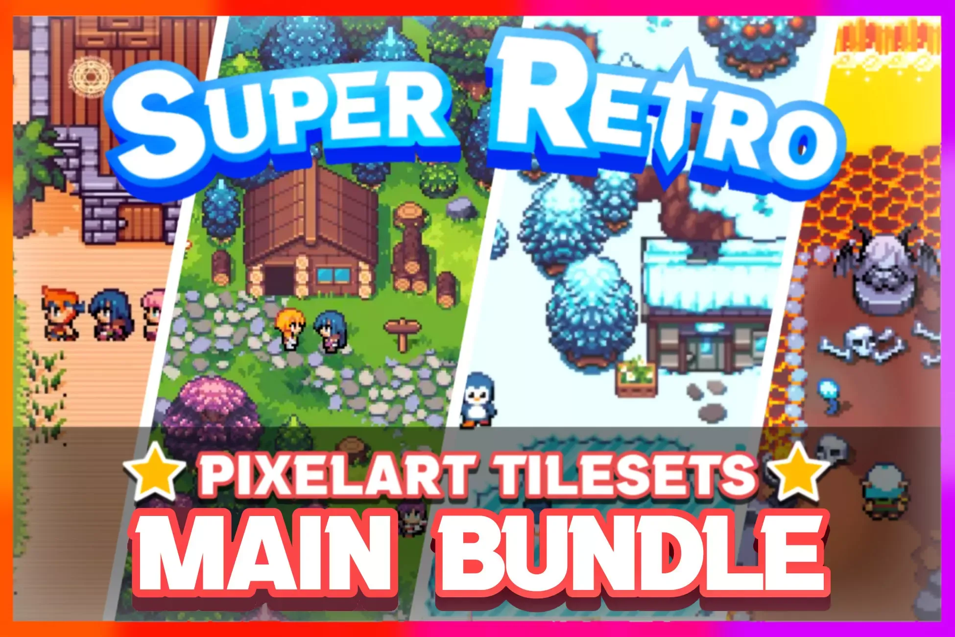 2D Cozy RPG - Farming - Tilesets - Characters - Pixelart MAIN BUNDLE