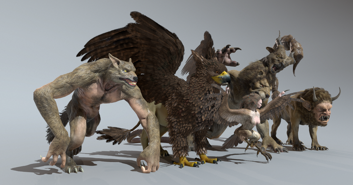MYTHOLOGICAL CREATURES PACK preview 2