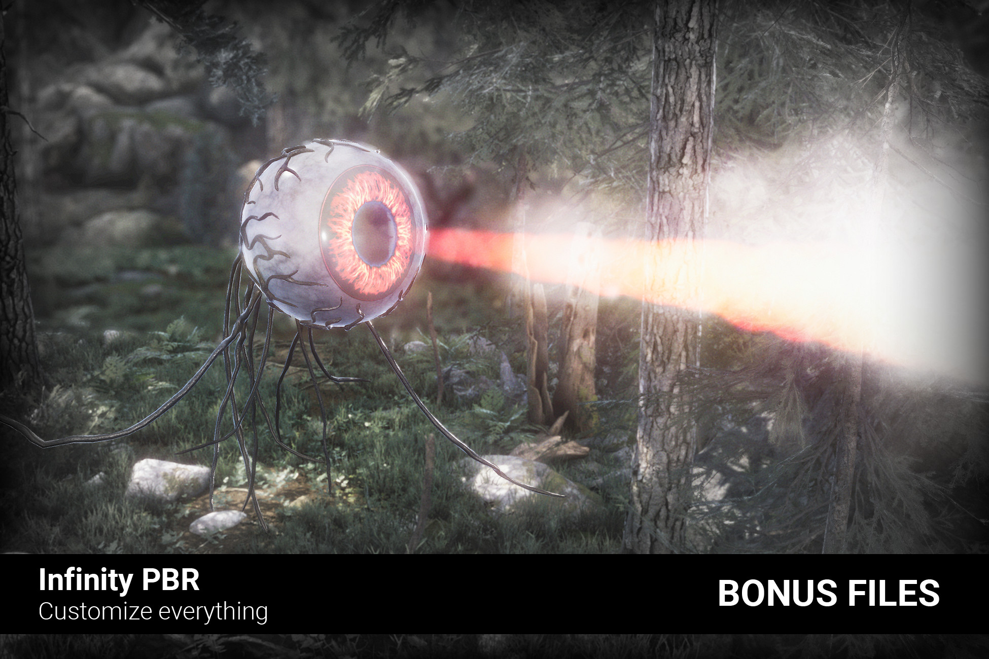 Flying Eye - Bonus Files 1 - Concept Art, Animation Rig preview 2