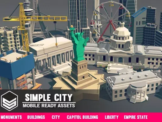 Simple City - Cartoon assets