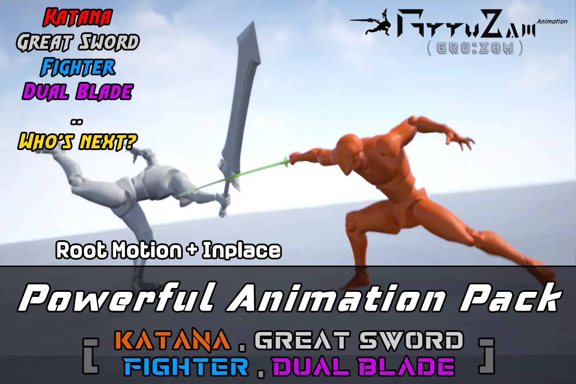Dual Blade + Fighter 2Assets Pack