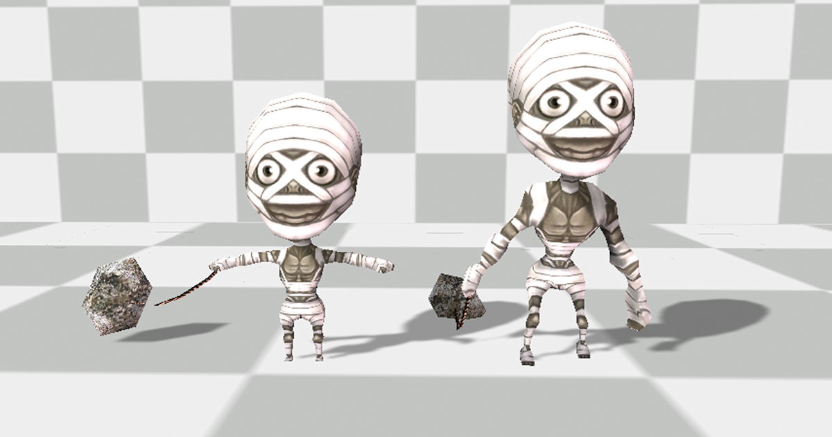 Micro Lowpoly Mummy preview 2
