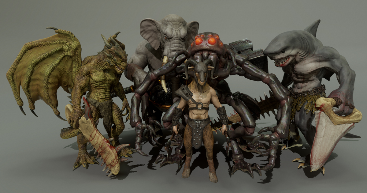 HEROIC FANTASY WERE CREATURES PACK VOL 2