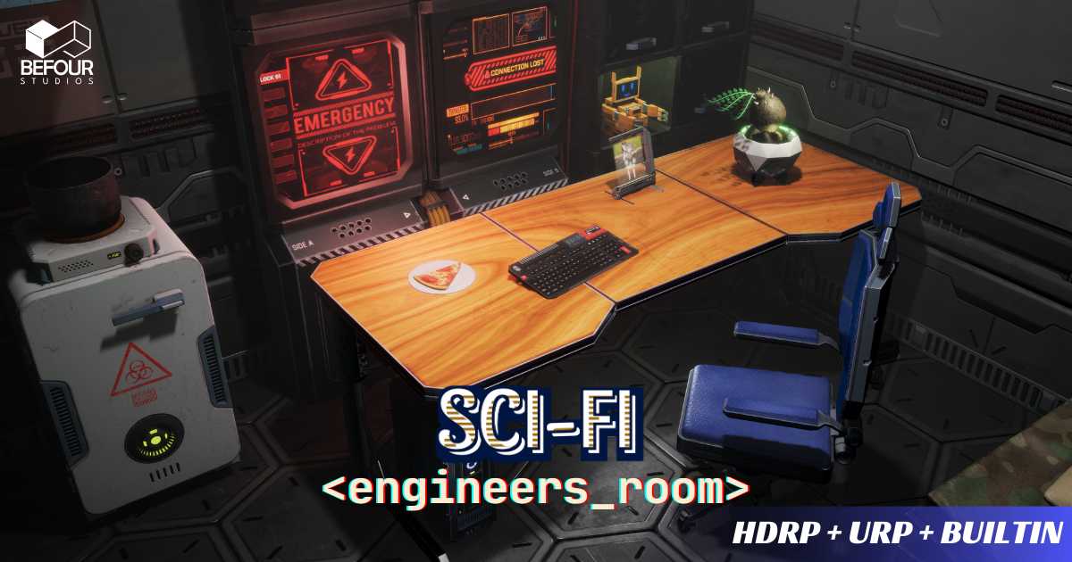 SciFi Engineer's Room Environment | 3D Sci-Fi preview 2