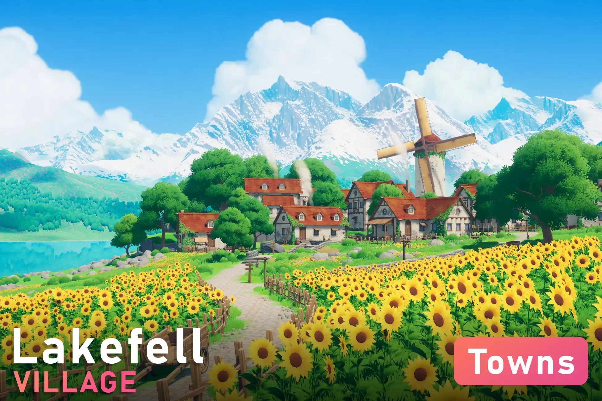 Lakefell - Stylized Fantasy Village