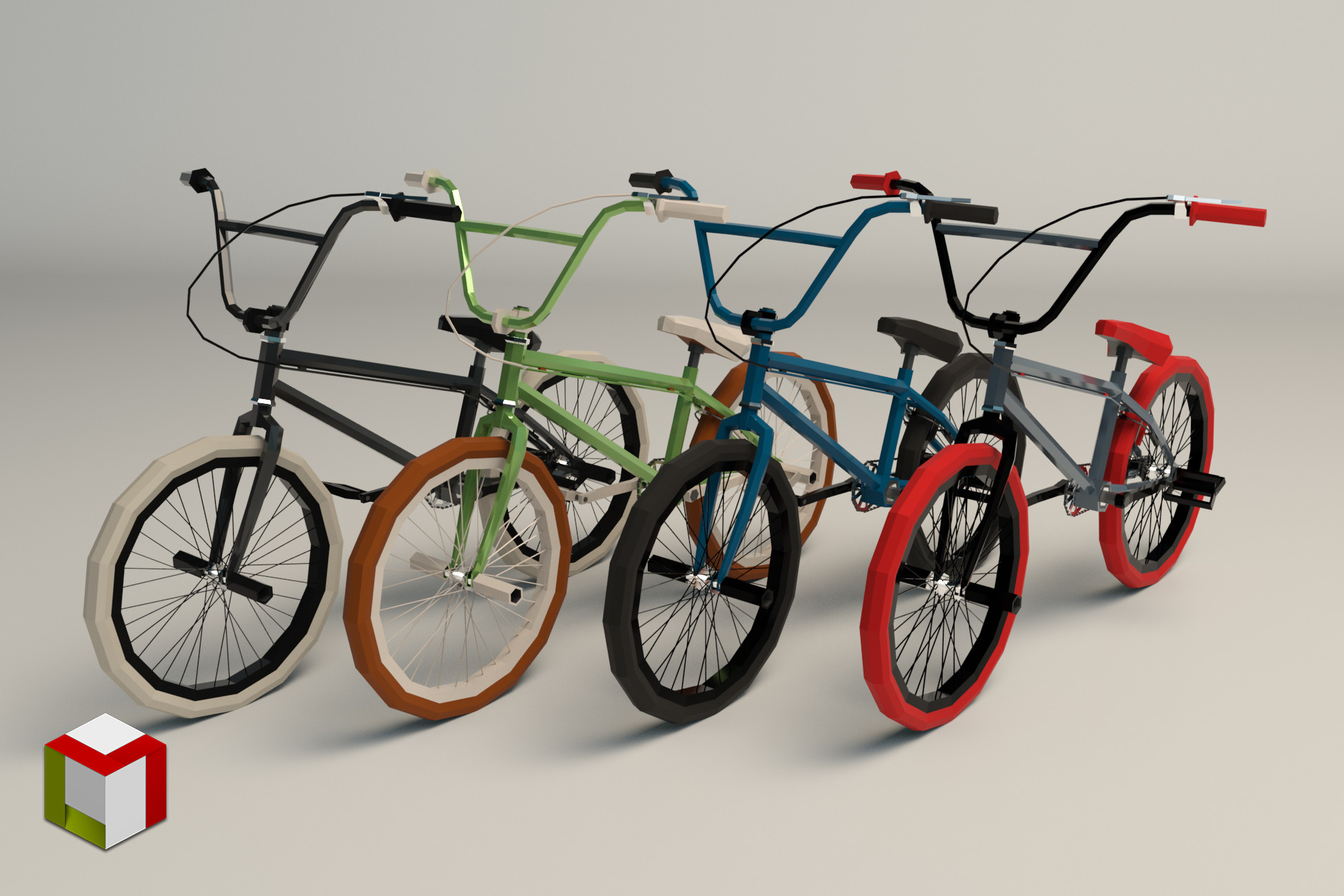 Low Poly BMX Bike